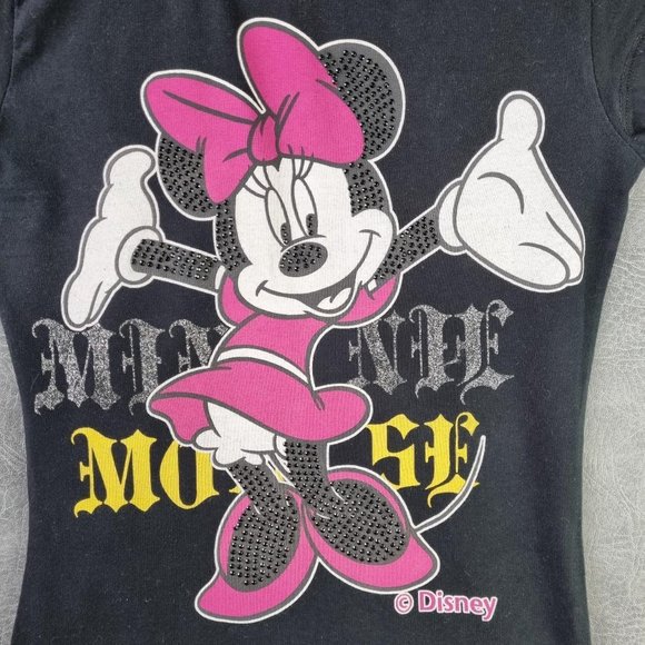Disney T Shirt womens Minnie Mouse Graphic print Tee vintage - Picture 2 of 4